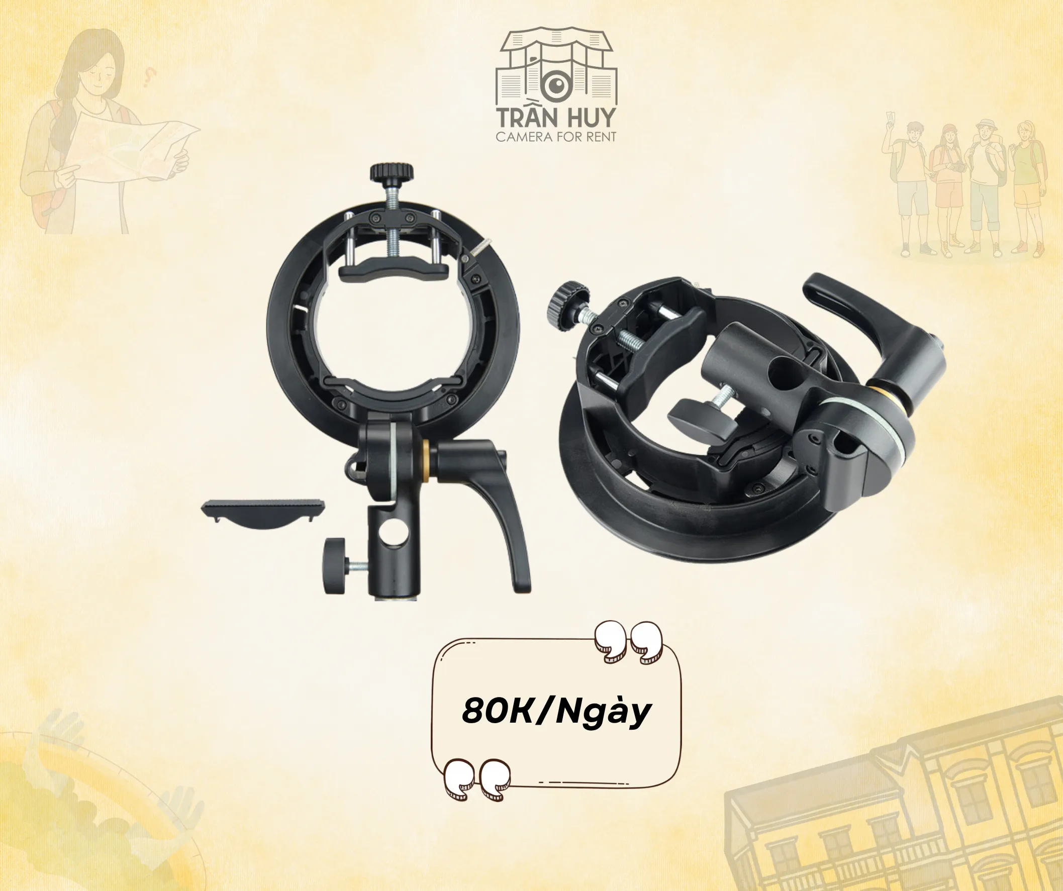 Gá đèn Flash Godox S2