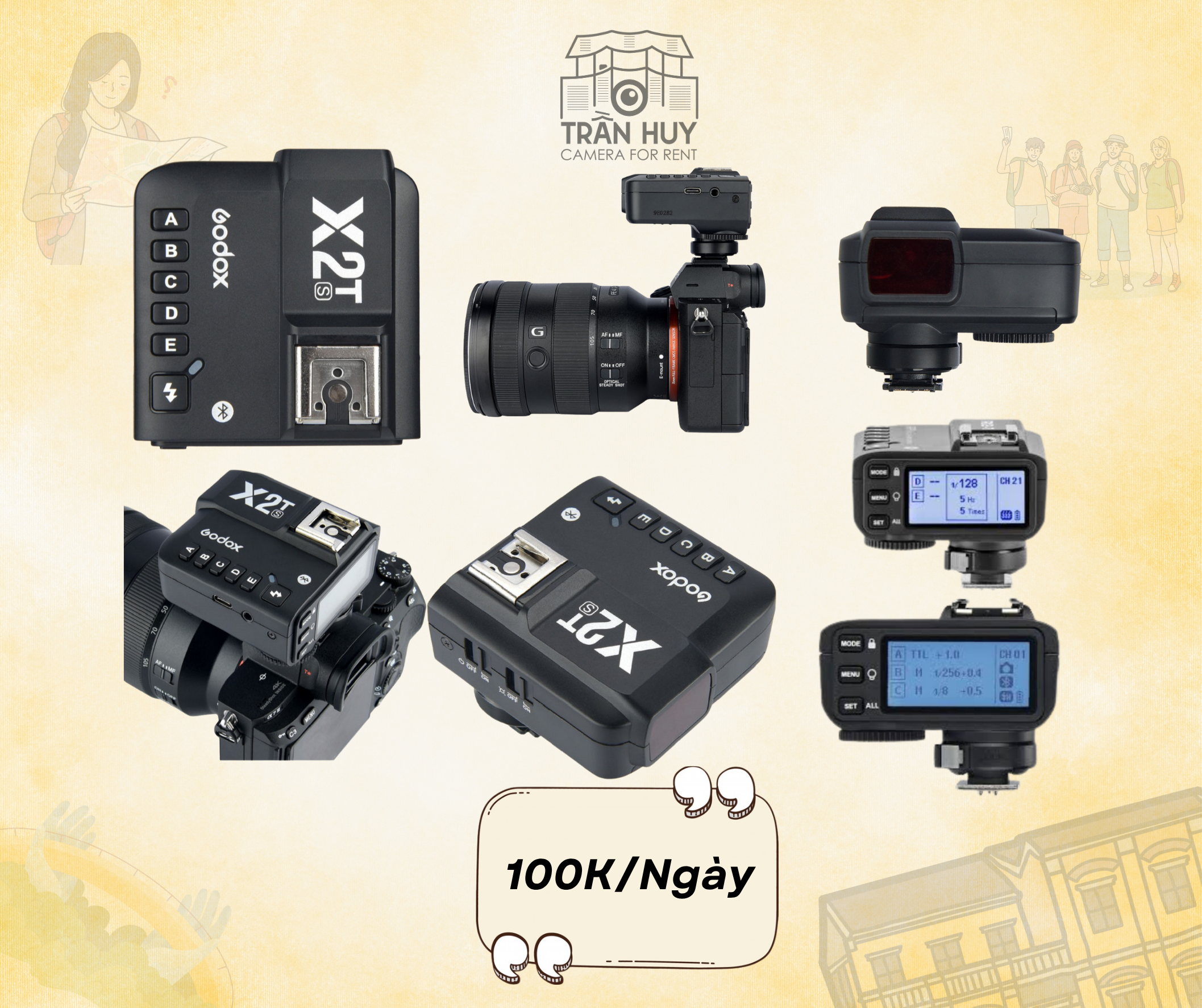 Trigger Godox X2T-S tích hợp TTL, HSS 18000s cho Sony