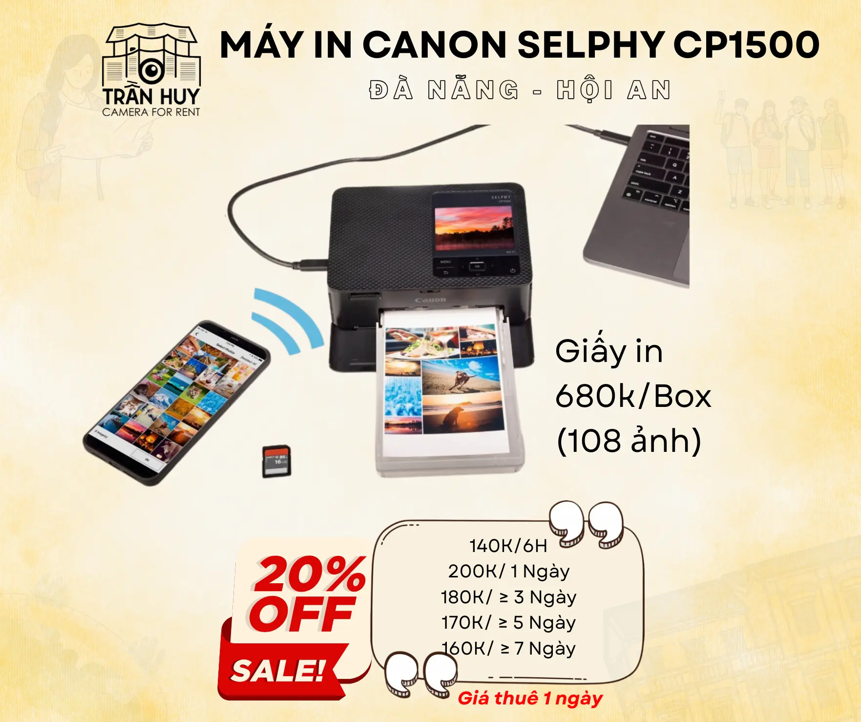 Máy in Canon SELPHY CP1500 - Hình 1